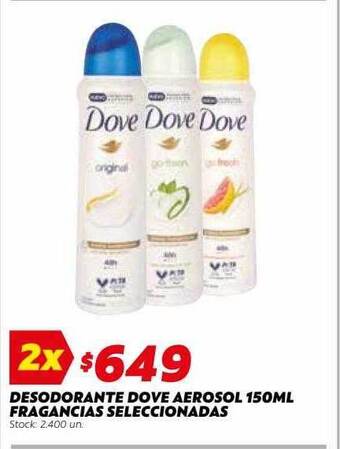 Ferniplast Desodorante dove aerosol fragancias seleccionadas oferta