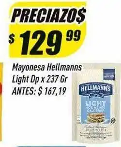 Supermercados Comodin Mayonesa hellmanns light oferta