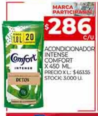 Supermercados DIA Acondicionador Intense Comfort x 450 ml. oferta