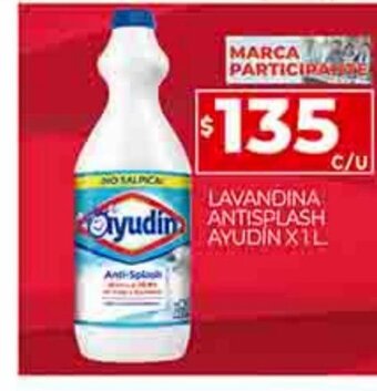 Supermercados DIA Lavandina Antispalsh Ayudín x 1L oferta
