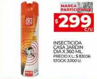 Supermercados DIA Insecticida Casa Jardin Dia x 360 ml. oferta