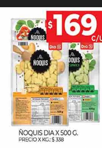 Supermercados DIA Ñoquis Dia x 500 g. oferta