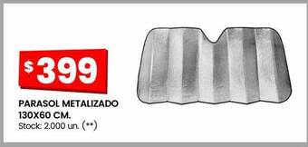 Changomas Parasol metalizado 130x60 cm oferta