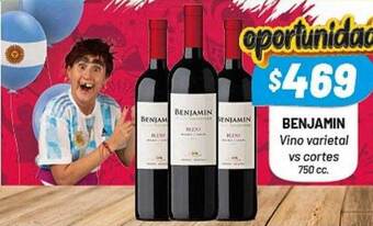 Almacor Benjamin vino varietal vs cortes oferta