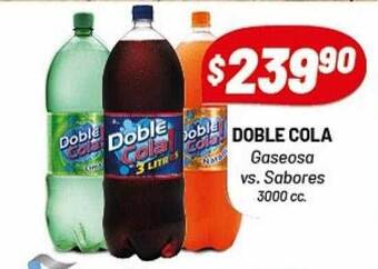 Almacor Doble cola gaseosa vs sabores oferta