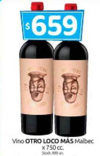 Cordiez Vino otro loco mãs malbec oferta