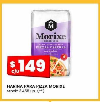 Changomas Harina para pizza morixe oferta