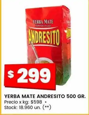 Changomas Yerba mate andresito 500 gr oferta