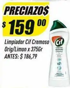 Supermercados Comodin Limpiador cif cremoso orig limon oferta