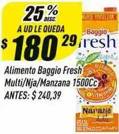 Supermercados Comodin Alimento baggio fresh multi nja manzana oferta