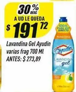 Supermercados Comodin Lavandina gel ayudin varias frag oferta