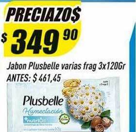 Supermercados Comodin Jabon plusbelle varias frag oferta