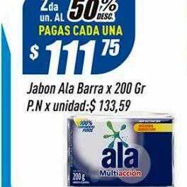 Supermercados Comodin Jabon ala barra oferta