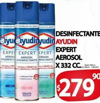 Supermercados Mariano Max Desinfectante ayudin expert aerosol oferta