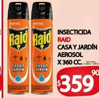 Supermercados Mariano Max Insecticida raid casa y jardín aerosol oferta