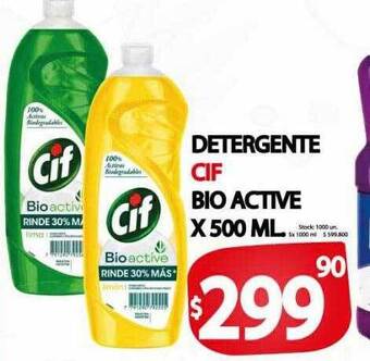Supermercados Mariano Max Detergente cif bio active oferta