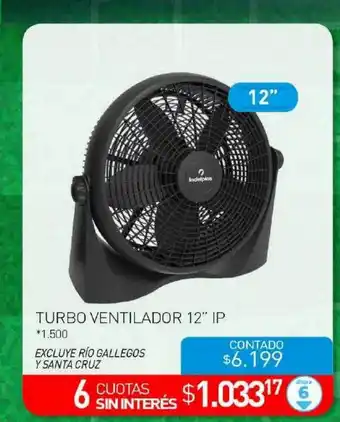 La Anonima Turbo ventilador 12 oferta