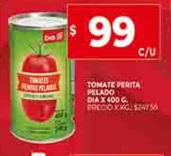 Supermercados DIA Tomate Perita Pelado Dia x 400g oferta