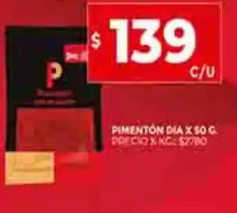 Supermercados DIA Pimenton Dia x 50g oferta