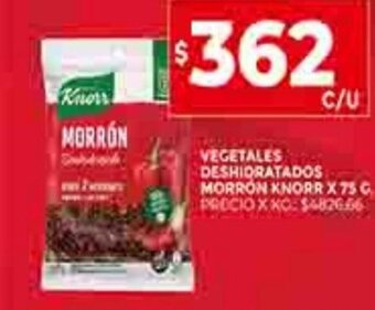 Supermercados DIA Vegetales Deshidratados Morrón Knorr x 75g oferta