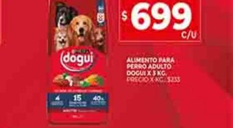 Supermercados DIA Alimento Para Perro Adulto Dogui oferta