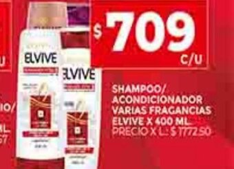 Supermercados DIA Shampoo / Acondicionador Varias Fragancias Elvive x 400ml oferta