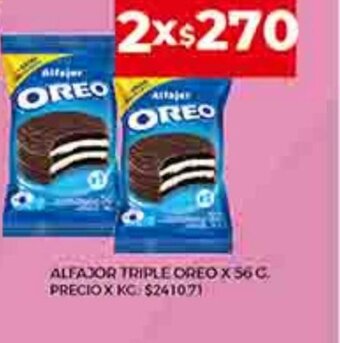 Supermercados DIA Alfajor Triple Oreo x 56g oferta