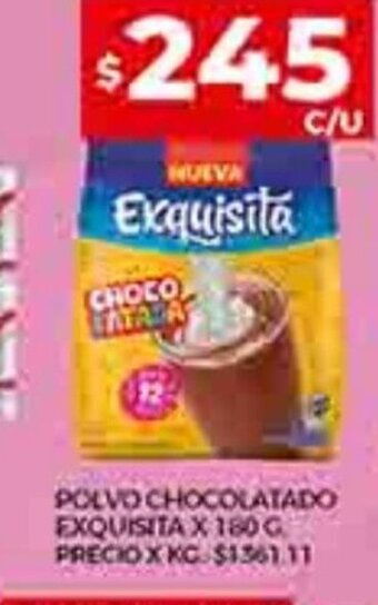 Supermercados DIA Polvo Chocolatado Exquista x 180 g. oferta