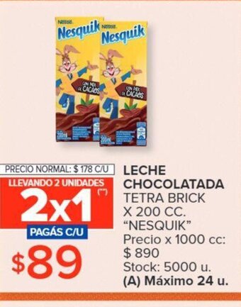 Carrefour Leche Chocolatada Nesquik oferta