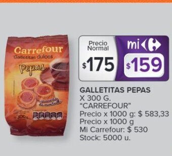Carrefour Galletitas Pepas Carrefour oferta