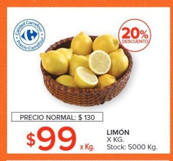 Carrefour Limón oferta