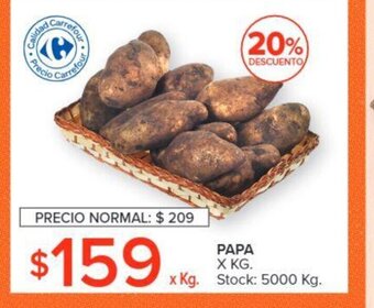 Carrefour Papa x kg. oferta