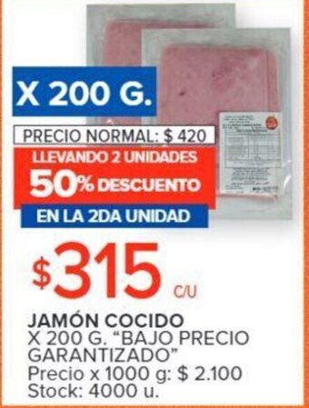 Carrefour Jamón Cocido oferta