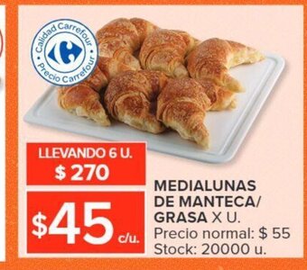 Carrefour Medialunas De Manteca Grasa oferta