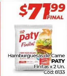Diarco Paty Hamburguesas De Carne Finitas oferta