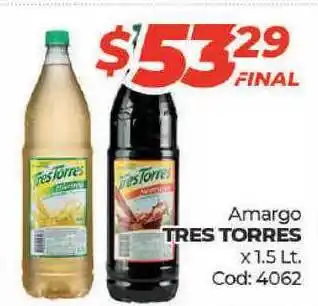 Diarco Tres Torres Amargo x 1.5Lt oferta
