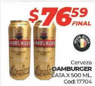 Diarco Damburger Cerveza Lata x 500ml oferta