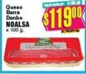 Supermercados Seven Queso Barra Danbo Noalsa x 100g oferta