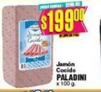 Jamón Cocido Paladini x 100g
