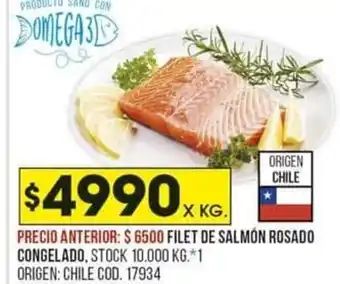 Coto Filet de Salmón Rosado Congelado oferta