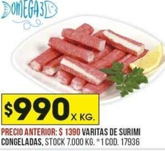 Coto Varitas De Surimi Congeladas oferta