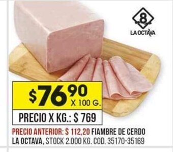 Coto Fiambre de Cerdo La Octava oferta
