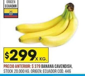 Coto Banana Cavendish oferta