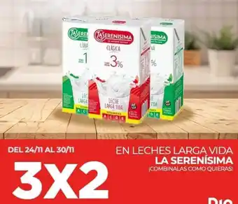 Supermercados DIA En Leches Larga Vida La Serenísima oferta