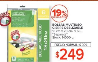 Carrefour Bolsas Multiuso Cierre Deslizable oferta