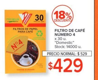 Carrefour Filtro De Café Número 4 oferta