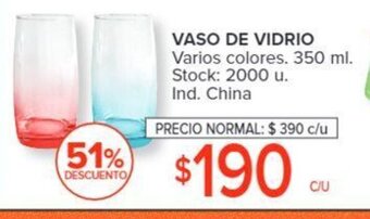 Carrefour Vaso de Vidrio oferta