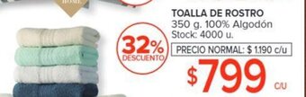 Carrefour Toalla de Rostro oferta