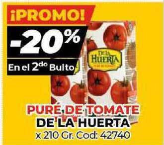Diarco De La Huerta Puré De Tomate x 210gr oferta
