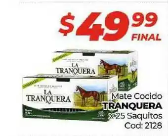 Diarco Tranquera Mate Cocido X 25 Saquitos oferta